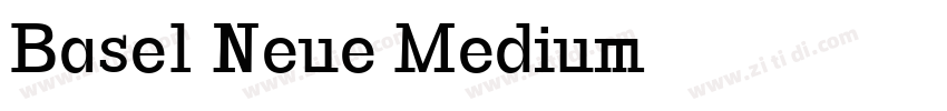 Basel Neue Medium字体转换